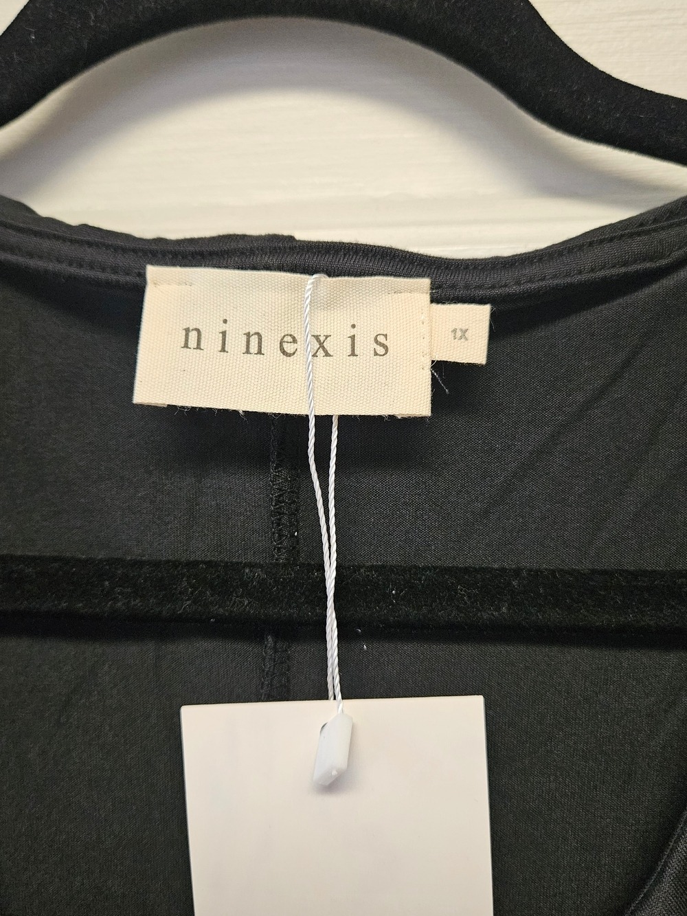 NWT Black Ruffle Tie-Front Cardigan Size L-3XL - Picture 3 of 5